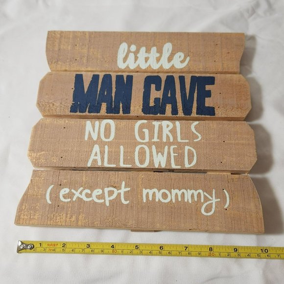 Baby Boy little man cave Sign - Picture 6 of 7